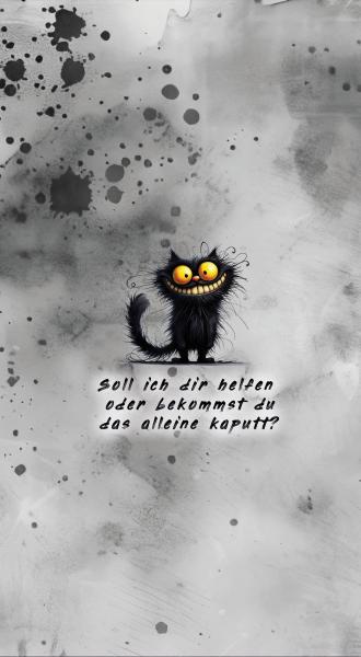 Soll ich dir helfen oder bekommst du das alleine kaputt? - Kunstleder Portmoneepanel